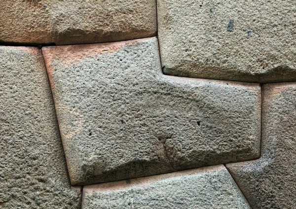 Detalle Muro Piedra Cusco Cuzco Arquitectura Histórica Inca Perú —  Fotos de Stock