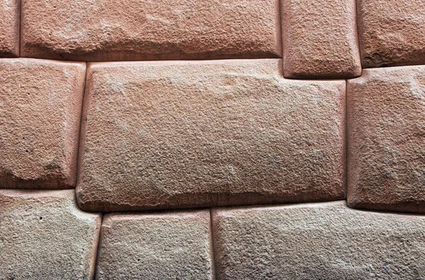 Detail Der Steinmauer Cusco Oder Cuzco Stadt Historische Inka Architektur — Stockfoto