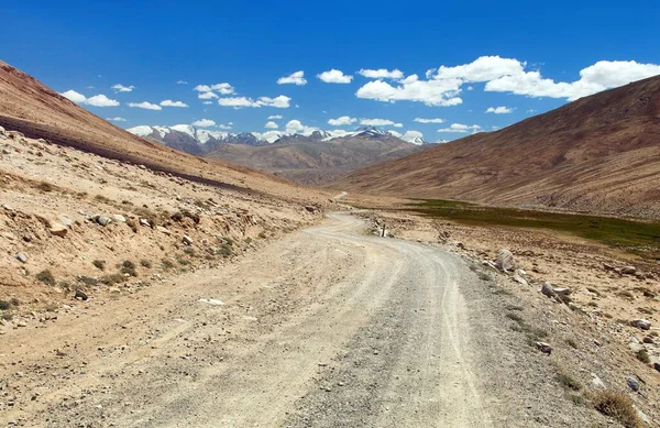 Estrada Pamir Pamirskij Trakt Estrada Não Pavimentada Tajiquistão Região Gorno — Fotografia de Stock