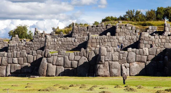 Widok Sacsayhuaman Ruiny Inków Mieście Cusco Lub Cuzco Peru — Zdjęcie stockowe