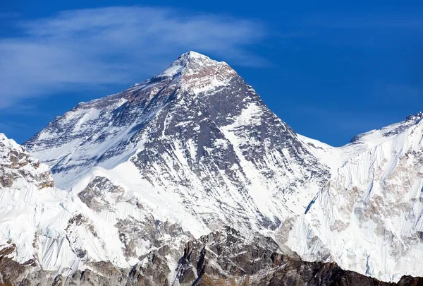 Vrchol Mount Everest Údolí Gokyo Jižním Sedlem Cesta Základního Tábora — Stock fotografie