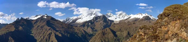 Monte Saksarayuq Montanhas Dos Andes Trilha Trekking Choquequirao Perto Machu — Fotografia de Stock