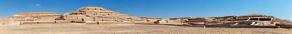 Nasca Nazca Pyramid Chahuachi Archeological Site Nazca Desert Peru Panoramic — Stock Photo, Image