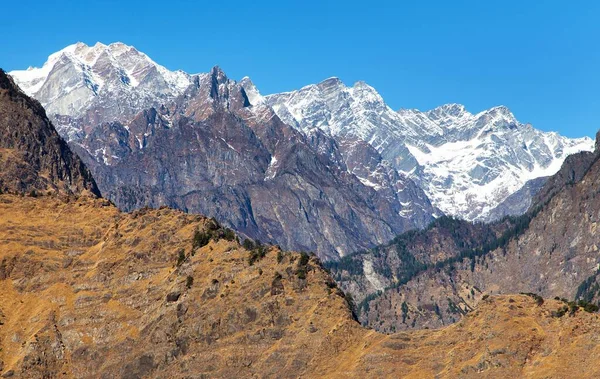 Himalaia Vista Panorâmica Himalaia Indiano Grande Cordilheira Himalaia Uttarakhand Índia — Fotografia de Stock