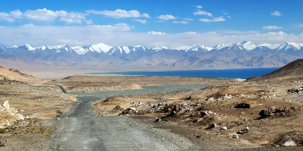 Pamir Motorväg Eller Pamirskij Trakt Pamir Berg Och Karakul Sjö — Stockfoto