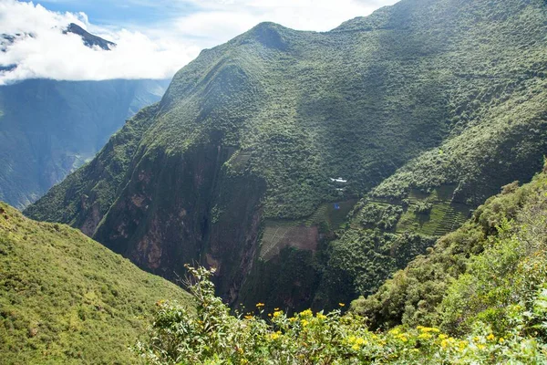 Choquequirao Una Las Mejores Ruinas Incas Del Perú Sendero Trekking — Foto de Stock