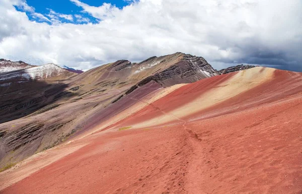 Montagne Arcobaleno Vinicunca Montana Siete Colores Regione Cuzco Perù Ande — Foto Stock