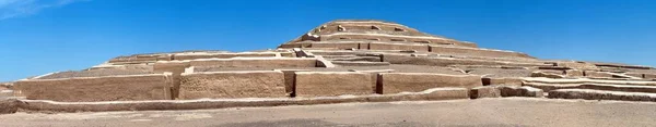 Nasca Nazca Pyramid Chahuachi Archeological Site Nazca Desert Peru Panoramic — Stock Photo, Image