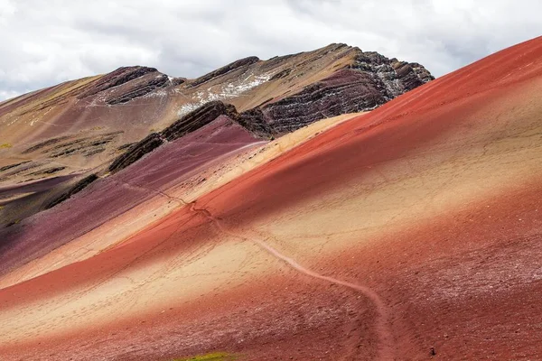 Montagne Arcobaleno Vinicunca Montana Siete Colores Regione Cuzco Perù Ande — Foto Stock