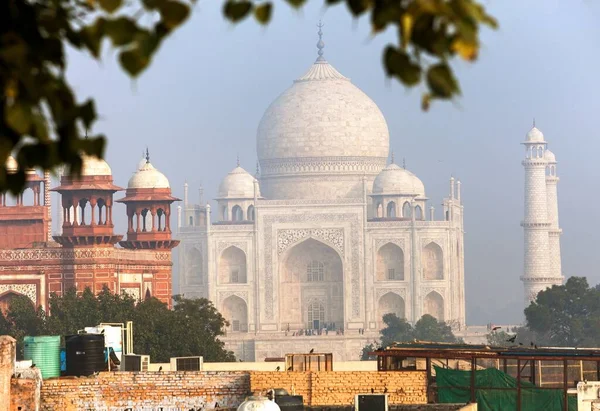 Taj Mahal Varje Dag För Mycket Turist Besöka Taj Mahal — Stockfoto