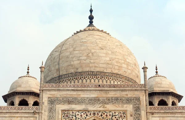 Taj Mahal Mermer Duvarın Ayrıntıları Hindistan Tarihinin Iyi Manzarası Unesco — Stok fotoğraf