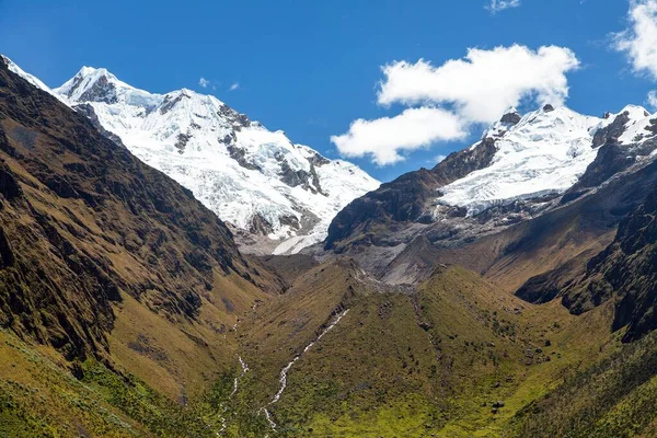 Monte Saksarayuq Cordillera Los Andes Sendero Choquequirao Cerca Machu Picchu — Foto de Stock