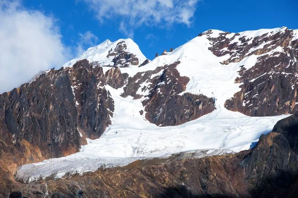 Vista Glacial Montaña Desde Sendero Choquequirao Área Cuzco Área Machu —  Fotos de Stock