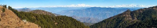 Himalaya Vue Panoramique Sur Himalaya Indien Grande Chaîne Himalayenne Uttarakhand — Photo