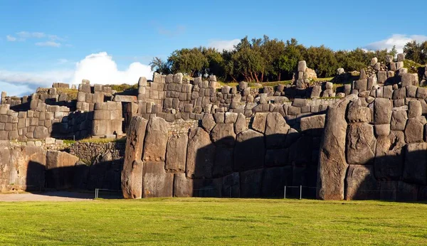 Zicht Sacsayhuaman Inca Ruïnes Cusco Cuzco Stad Peru — Stockfoto