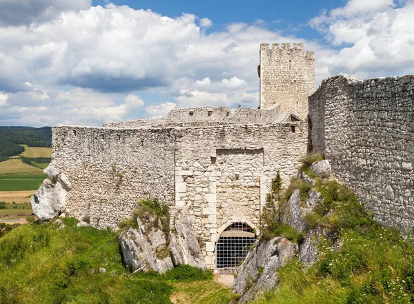 Spissky Hrad Rovina Castello Vicino Spisske Podhradie Città Villaggio Regione — Foto Stock