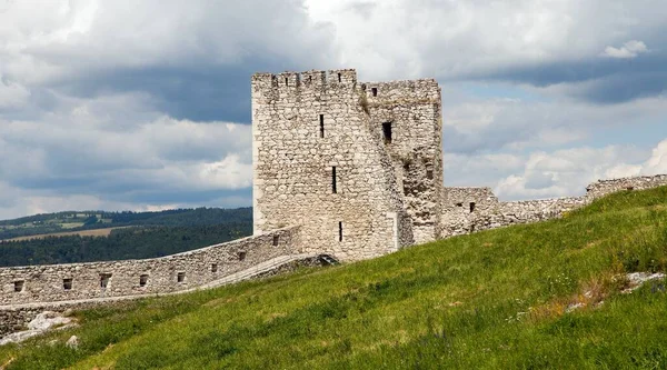 Spissky Hrad Slott Ruin Nära Spisske Podhradie Stad Eller Spis — Stockfoto