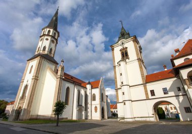 Levoca 'daki St. James Kilisesi Bazilikası namı diğer Levoa. Slovakya, Orta Avrupa 'da bir UNESCO miras alanı kurdu