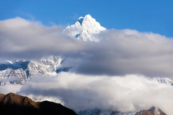 Uitzicht Berg Thamserku Khumbu Vallei Solukhumbu Nepal Himalaya Bergen — Stockfoto