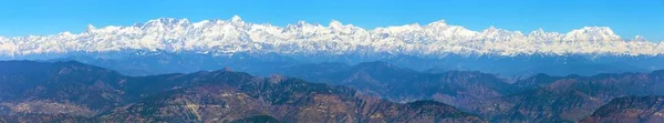 Mount Chaukhamba Himalaya Panoramic View Indian Himalayas Great Himalayan Range — Stock Photo, Image