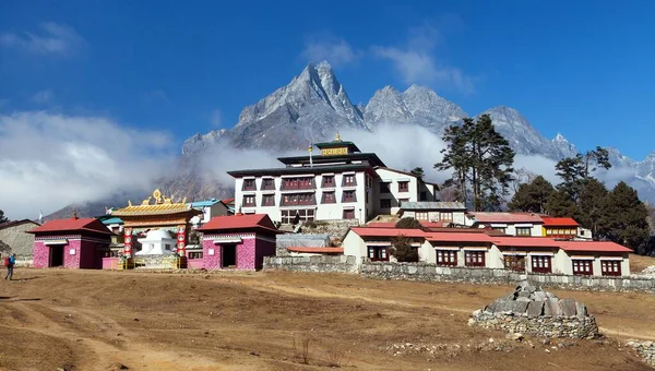 Tengboche Monastery Найкращий Монастир Долині Хумбу Похід Еверест Базовий Табір — стокове фото