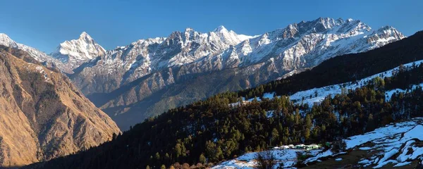 Hora Nanda Devi Jeden Nejlepších Koní Indii Himalája Vidět Joshimath — Stock fotografie