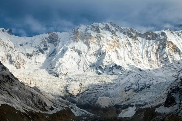 Mount Annapurna Jižního Tábora Annapurna Kolem Stezky Okruhu Annapurna Nepál — Stock fotografie