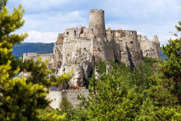 Spissky Hrad Castle Ruin Spisske Podhradie Town Village Spis Region — Stock Photo, Image