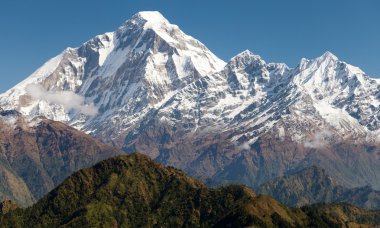 mount dhaulagiri - nepal görünümünü