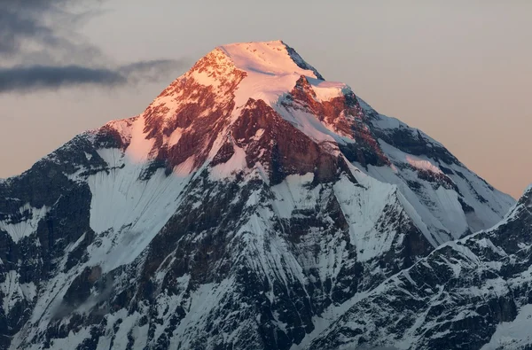 Vista noturna do monte Dhaulagiri - Nepal — Fotografia de Stock
