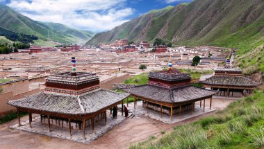 Labrang Manastırı - xiahe, gannan, Kansu - Çin 