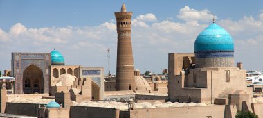 Buhara ark - Özbekistan üzerinden panoramik