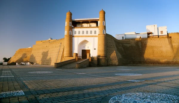 Fortres Ark - Ark entrance - City of Bukhara — Stock Photo, Image