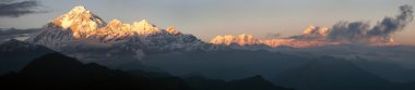 Mount Dhaulagiri and mount Annapurna clipart