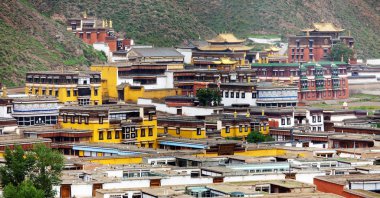 Labrang Manastırı - xiahe, gannan, Kansu - Çin 