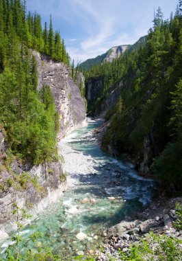 sumak river - sayan mountains - buryatia russia 