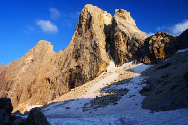 pale di san martino görünümünde akşam