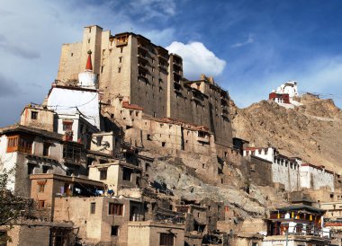 Leh Palace - Namgyal Tsemo Gompa - Leh - Ladakh clipart