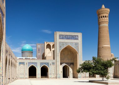 Görünümü kalon cami ve Minare - buhara - Özbekistan 