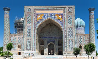Sher Dor Medressa - Registan - Samarkand - Uzbekistan clipart