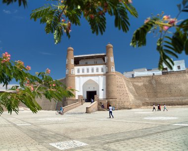 görünümü ile fortres Ark - Ark giriş - şehir buhara