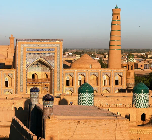 Vista noturna de Khiva - Uzbequistão — Fotografia de Stock