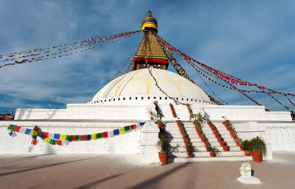 Boudhanath stupa - Kathmandu - Nepa — Stock Photo, Image