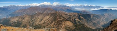 Panoramik çingene tepe arasında Himalayalar değişir