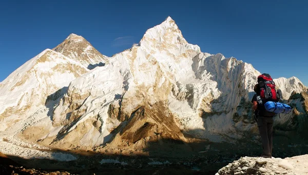 Everest dağının panoramik görünüm