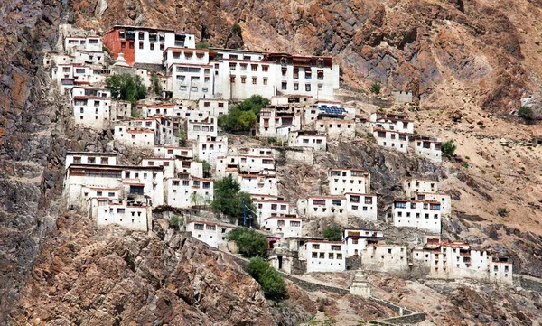 Karsha ゴンパ - ザンスカール谷の仏教の僧院 — ストック写真