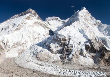 Everest Dağı, Lhotse ve nuptse güzel görünümünü