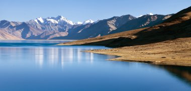 teknik destek moriri Gölü ile büyük Himalaya aralığı, rupshu Vadisi