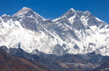 Everest Dağı, Nuptse kaya yüzüne, Lhotse görünümünü