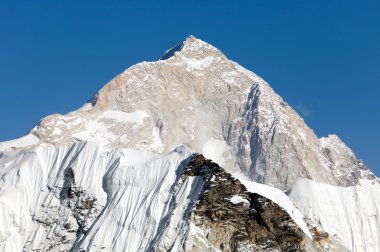 View of mount Makalu (8463 m) from Kongma La pass clipart